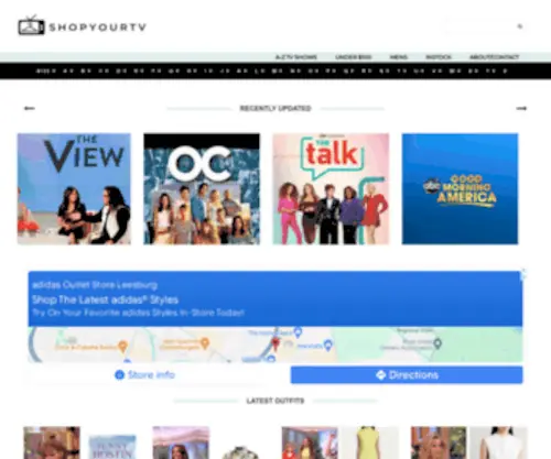 Shopyourtv.com(Clothes, Style, Fashion & Outfits worn on TV Shows) Screenshot