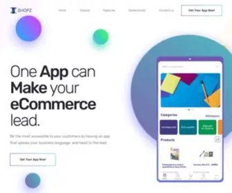 Shopz.io(E-commerce App within minutes) Screenshot