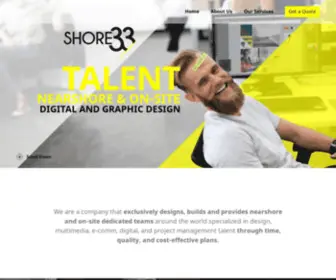 Shore33.com(Cost-effective nearshore and on-site staffing solutions) Screenshot