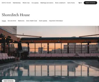 Shoreditchhouse.com(Shoreditch House) Screenshot