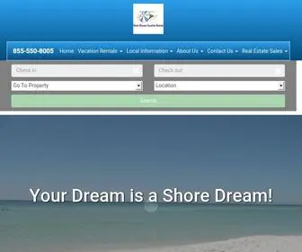 Shoredreams.net(Vacation Rentals Destin Florida) Screenshot