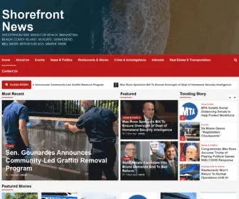 Shorefrontnews.com(Shorefront news) Screenshot