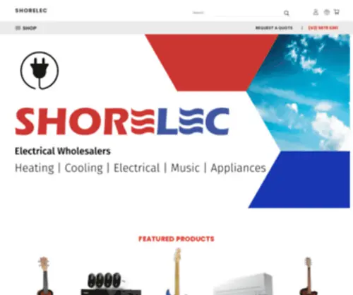 Shorelec.com.au(Shorelec Electrical) Screenshot