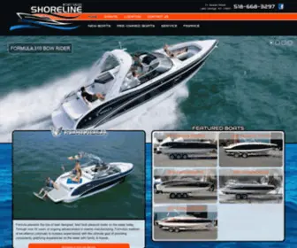 Shorelineboatsales.com(Formula, Donzi & Fountain Powerboats and pre-owned boats at Shoreline Boat Sales in Lake George, NY) Screenshot