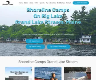 Shorelinecamps.com(Shoreline Camps on Big Lake) Screenshot