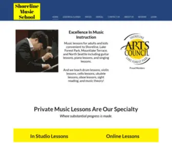 Shorelinemusicschool.com(Shoreline Music School) Screenshot