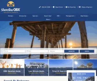 Shorelineobx.com(Book Outer Banks Vacation Rentals) Screenshot