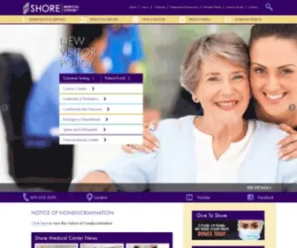 Shoremedicalcenter.org(Shore Medical Center) Screenshot