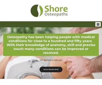 Shoreosteopaths.co.nz(Shore Osteopaths) Screenshot