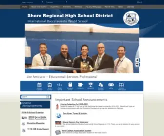 Shoreregional.org(Shore Regional High School District) Screenshot
