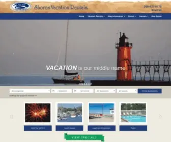 Shoresvacationrentals.com(South Haven Vacation Rentals) Screenshot