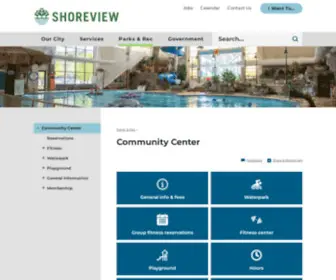Shoreviewcommunitycenter.com(Shoreviewcommunitycenter) Screenshot