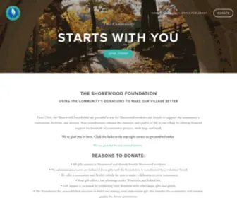 Shorewoodfoundation.org(Shorewood Foundation) Screenshot