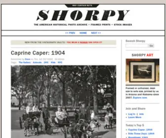 Shorpy.com(Shorpy Old Photos) Screenshot