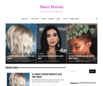 Short-Hairdo.com(Short Hairdo) Screenshot