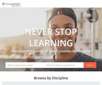 Shortcoursesportal.com(Find short courses) Screenshot