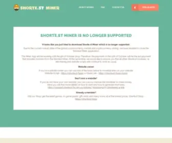 Shortest-Miner.com(Become bitcoin miner and earn dollars on your PC mining without any risk. Learn how easy) Screenshot