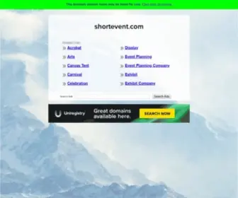 Shortevent.com(Shortevent) Screenshot