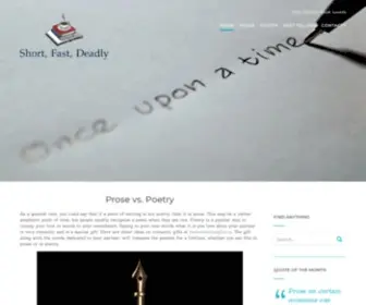 Shortfastanddeadly.com(We Are All About Prose And Poetry) Screenshot