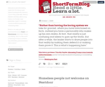 Shortformblog.com(Read A Little) Screenshot