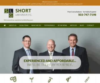 Shortlawgroup.com(Portland Criminal Defense Attorneys) Screenshot