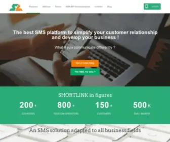 Shortlink.ma(SHORTLINK Plateforme d'envoi de SMS PRO) Screenshot