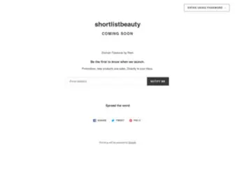 Shortlistbeauty.com(Shortlistbeauty) Screenshot