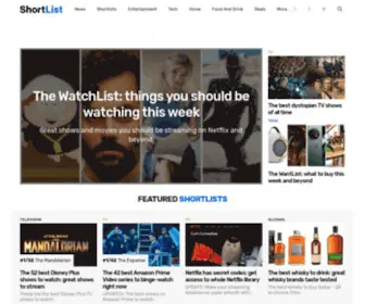 Shortlist.com(News, lists and in-depth reviews about the things you love) Screenshot