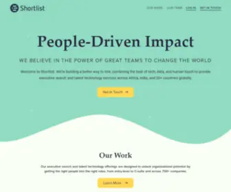 Shortlist.net(Recruiting solutions that build world) Screenshot