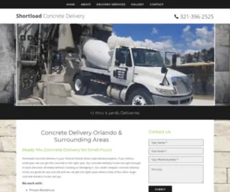 Shortloadconcretedelivery.net(Shortload Concrete Delivery located in Orlando) Screenshot