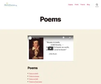 Shortpoems.org(Short Poems) Screenshot