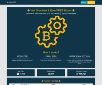 Shortptc.com(Earn FREE Bitcoin) Screenshot