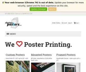 Shortrunposters.com(Custom Poster Printing From Your Files) Screenshot