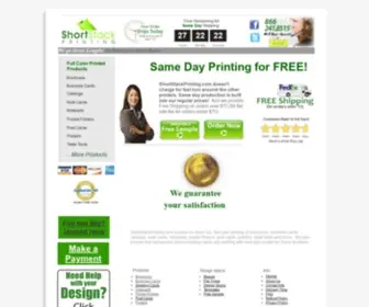 Shortstackprinting.com(Short Run Printing) Screenshot