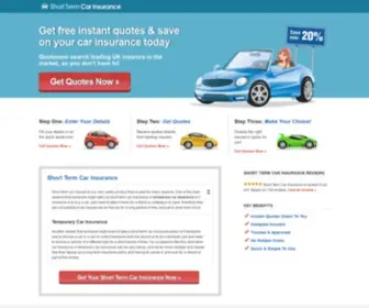Shorttermcarinsurance.org.uk(Short Term Car Insurance) Screenshot