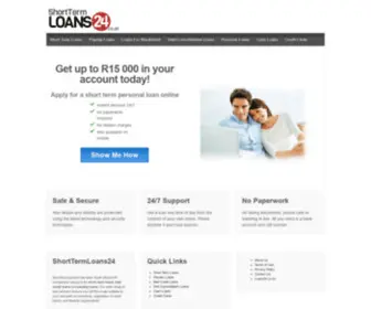 Shorttermloans24.co.za(Short Term Loans) Screenshot