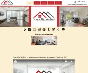 Shorttermrentalscharlotte.com(Stays By Walker is a Corporate Housing Agency in Charlotte) Screenshot