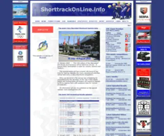Shorttrackonline.info Screenshot