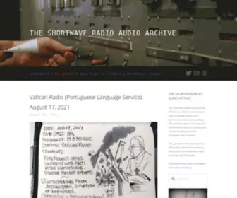 Shortwavearchive.com(The Shortwave Radio Audio Archive) Screenshot