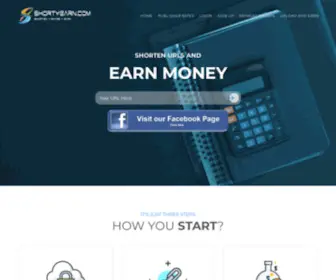 Shortyearn.com(World's best url shortener to earn money) Screenshot