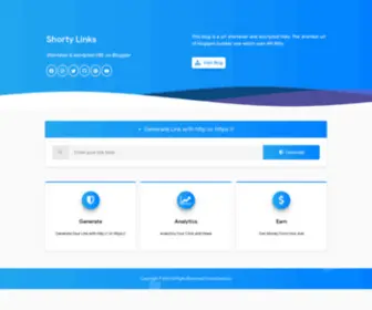 Shortylinks.tk(Shorty Links) Screenshot