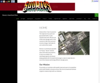 Shortysautoparts.com(Used Auto Parts) Screenshot