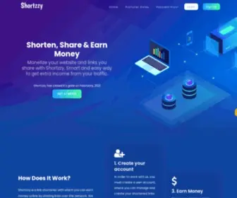 Shortzzy.com(Best Highest Paying URL Shortener to Make Money Online) Screenshot