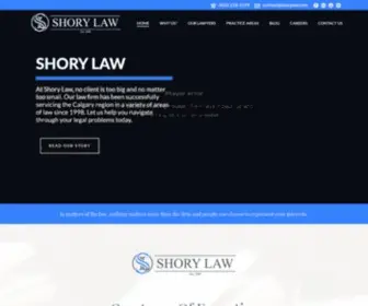 Shorylaw.com(Calgary's Leading Immigration) Screenshot