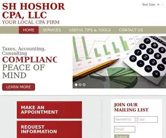 ShoshorcPa.com(Your Local CPA Firm) Screenshot