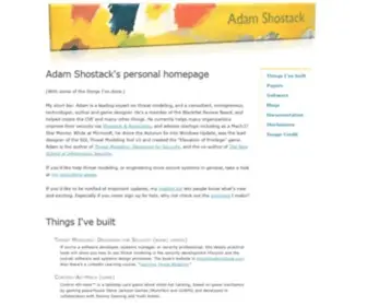 Shostack.org(Associates) Screenshot