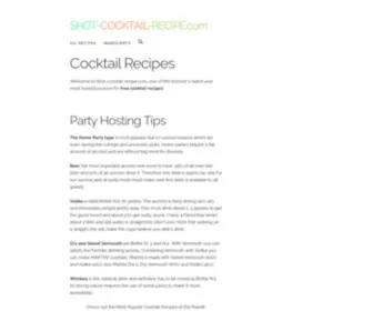 Shot-Cocktail-Recipe.com(Shot Cocktail Recipe) Screenshot