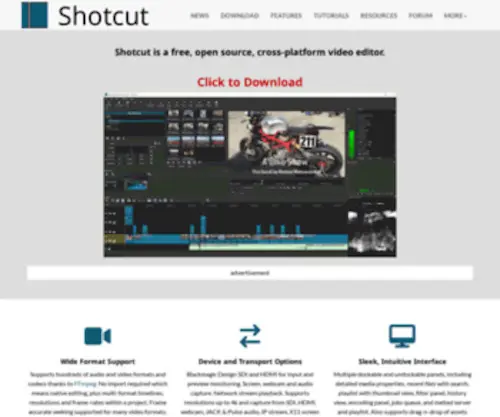 Shotcutapp.com(Shotcut) Screenshot