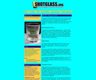 Shotglass.org(A resource for the shot glass collector) Screenshot