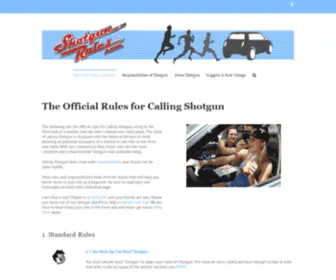 Shotgunrules.com(Calling Shotgun) Screenshot